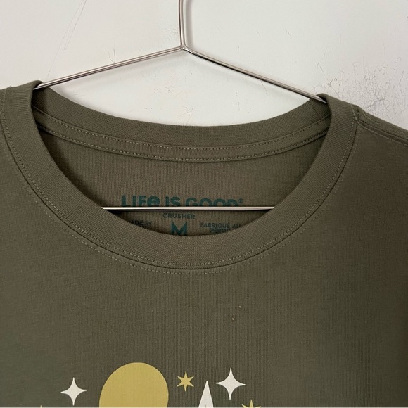 Life Is Good Long Sleeve Graphic "Wolf in the Forest" Crusher Tee Adventure Hike - Picture 3 of 10